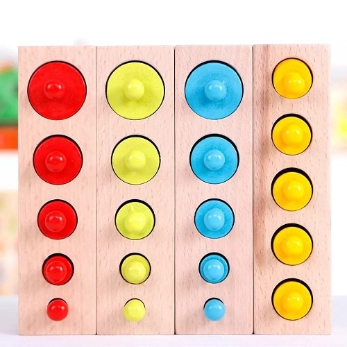 JUEGO EDUCATIVO - CILINDROS DECRECIENTES MONTESSORI / 2 A 5 AÑOS / 005144