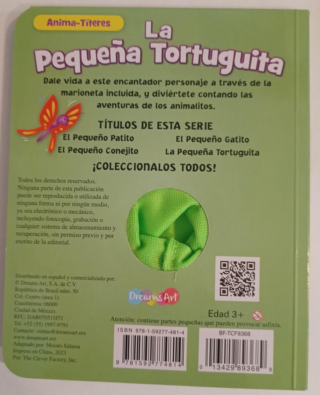 LIBRO DIDACTICO - ANIMA TITERES - LA PEQUEÑA TORTUGUITA / +3 AÑOS / 774814