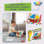 JUEGO DIDACTICO - FANTACOLOR JR - BLOQUES ENCAJE / +2 AÑOS / 041956