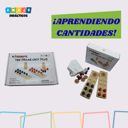 JUEGO DIDACTICO - TABLERO MONTESSORI DEL 1 AL 10 / +3 AÑOS / 017134