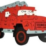 ROMPECABEZAS DIDACTICO - CAMION BOMBEROS MADERA GRUESA - 26 PIEZAS / 800219BOMBEROS