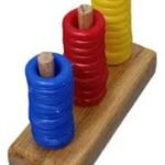 MATERIAL DIDACTICO - ABACO VERTICAL 3 POSTES / +3 AÑOS / 11351135