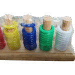 MATERIAL DIDACTICO - ABACO VERTICAL 5 POSTES / +3 AÑOS / 11371137