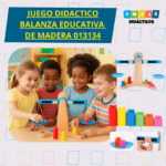 JUEGO DIDACTICO - BALANZA EDUCATIVA DE MADERA / +3 AÑOS / 013134