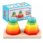 JUEGO DIDACTICO - TORRE DOBLE DE APILAR / +3 AÑOS / 411111 - Image 4