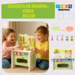 JUEGO DIDACTICO - COCINITA DE MADERA - VERDE / +3 AÑOS / 855738