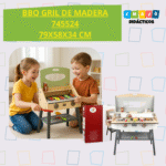 JUEGO DIDACTICO - BBQ GRIL DE MADERA / +3 AÑOS / 745524