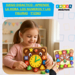 JUEGO DIDACTICO - APRENDE LA HORA, LOS NUMEROS Y LAS FIGURAS / +3 AÑOS / Y12363