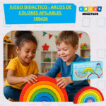 JUEGO DIDACTICO - ARCOS DE COLORES APILABLES / +3 AÑOS / 100426