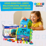 JUEGO DIDACTICO - CASITA MULTIFUNCIONAL MARINA DE ENSARTE Y ENSAMBLE / +3 AÑOS / 004834
