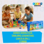 JUEGO DIDACTICO - TABLERO COGNITIVO CHICO 6 EN 1 / +3 AÑOS / FY9099