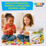 JUEGO DE ESTIMULACION - NUMEROS Y CUENTAS PARA ENHEBRAR / +3 AÑOS / 009894