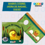 LIBRO DIDACTICO - DIVERTI TITERES - ¡HORA DE NADAR!  / +3 AÑOS / 916187 / 11X11X2 10 PAG
