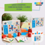 JUEGO COGNITIVO - CUBO DE BLOQUES / +3 AÑOS / 012364