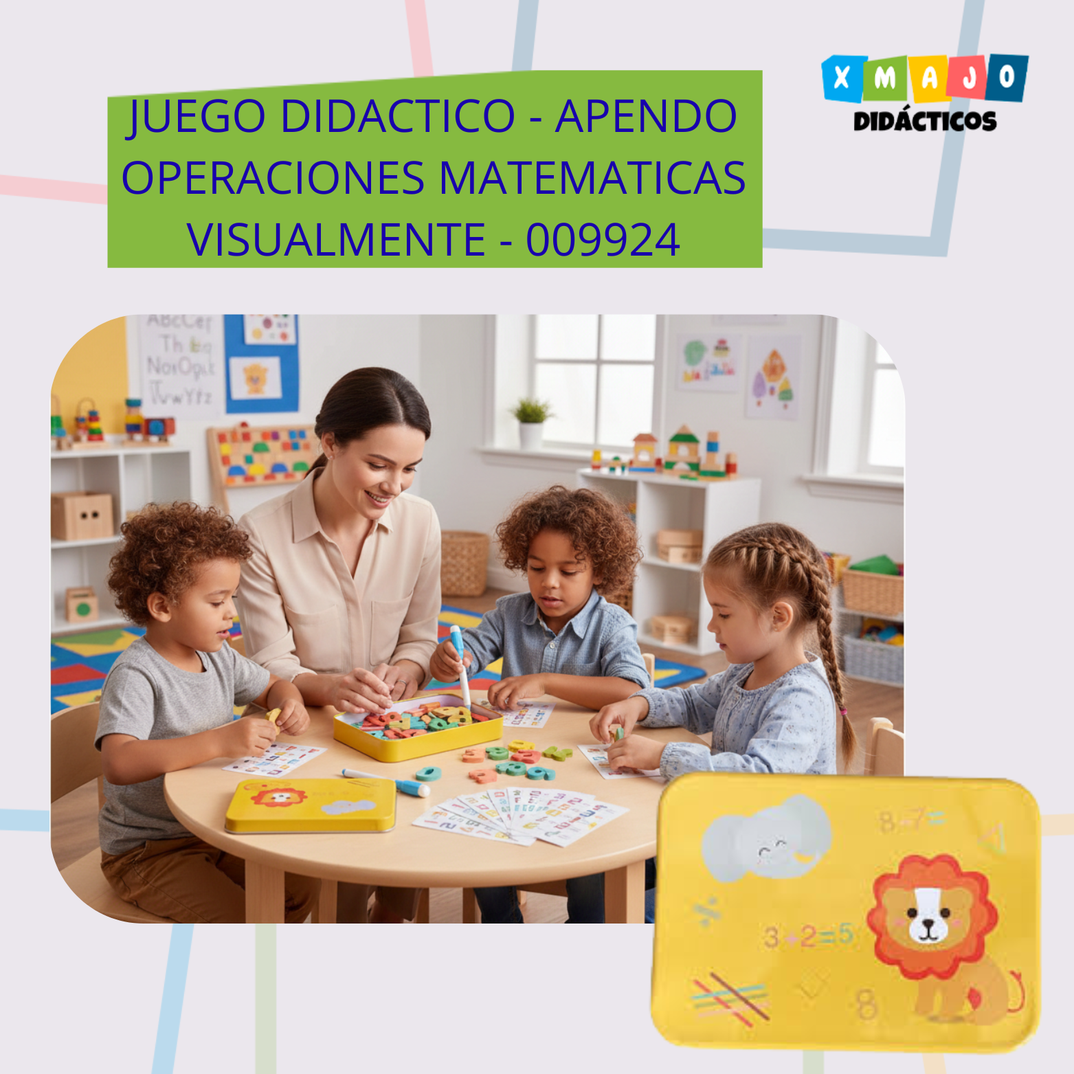 JUEGO DIDACTICO APENDO OPERACIONES MATEMATICAS VISUALMENTE 009924 JUEGO DIDACTICO - APRENDO OPERACIONES MATEMATICAS VISUALMENTE / +3 AÑOS / 009924 - Image 1