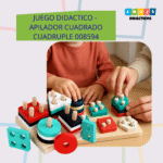 JUEGO DIDACTICO - APILADOR CUADRADO CUADRUPLE / +3 AÑOS / 008594