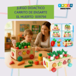 JUEGO DIDACTICO - CARRITO DE ENSARTE EL HUERTO / +3 AÑOS / 009794
