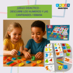 JUEGO DIDACTICO - DESCUBRE LOS NUMEROS Y LAS CANTIDADES / + 3 AÑOS / 008494