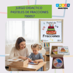 JUEGO DIDACTICO - PASTELES DE FRACCIONES / +3 AÑOS / 700057