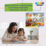 JUEGO DIDACTICO - ROMPECABEZAS DE 60 PIEZAS EN MADERA - ANIMALES SALVAJES / +3 AÑOS / 006.0005