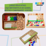 JUEGO EDUCATIVO - CAJA MATEMATICA DE SUMAS, RESTAS Y CANTIDADES / +3 AÑOS / 630709