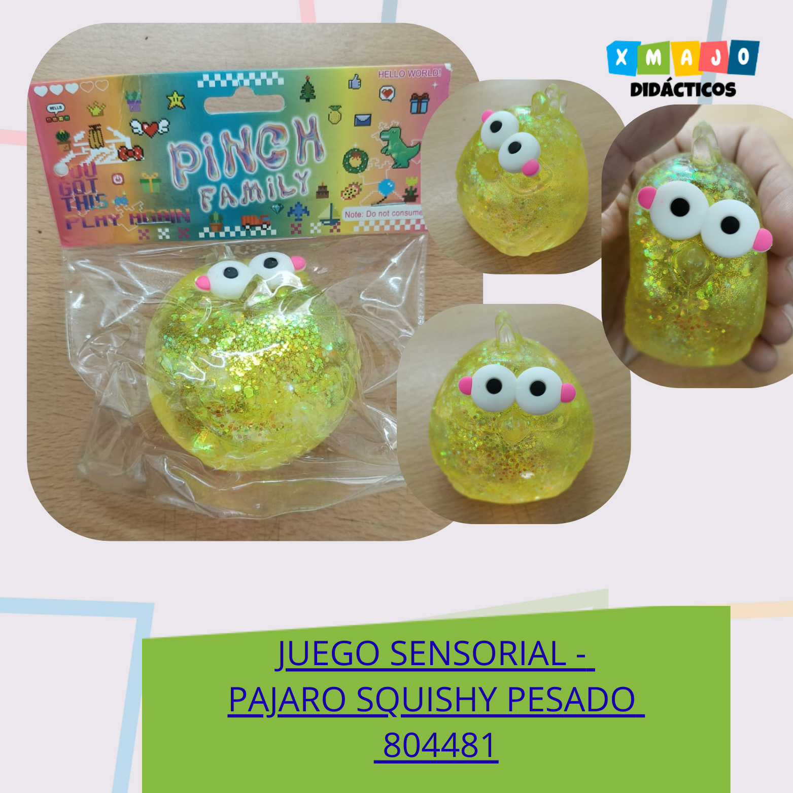 JUEGO SENSORIAL PAJARO SQUISHY PESADO +3 AÑOS 804481 JUEGO SENSORIAL - PAJARO SQUISHY PESADO / +3 AÑOS / 804481 - Image 1