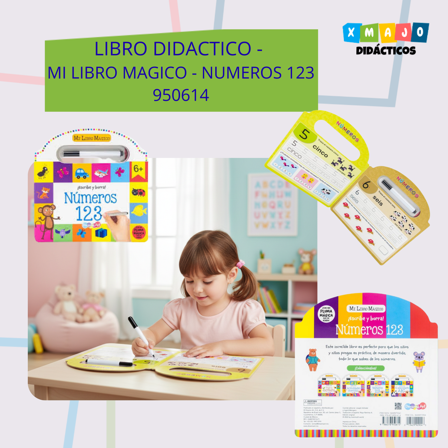 LIBRO DIDACTICO MI LIBRO MAGICO NUMEROS 123 950614 LIBRO DIDACTICO - MI LIBRO MAGICO - NUMEROS 123 / +3 AÑOS / 950614 - Image 1