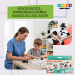 JUEGO DIDACTICO - ROMPECABEZAS CEREBRAL: BLOQUES OCULTOS / +3 AÑOS / 920764