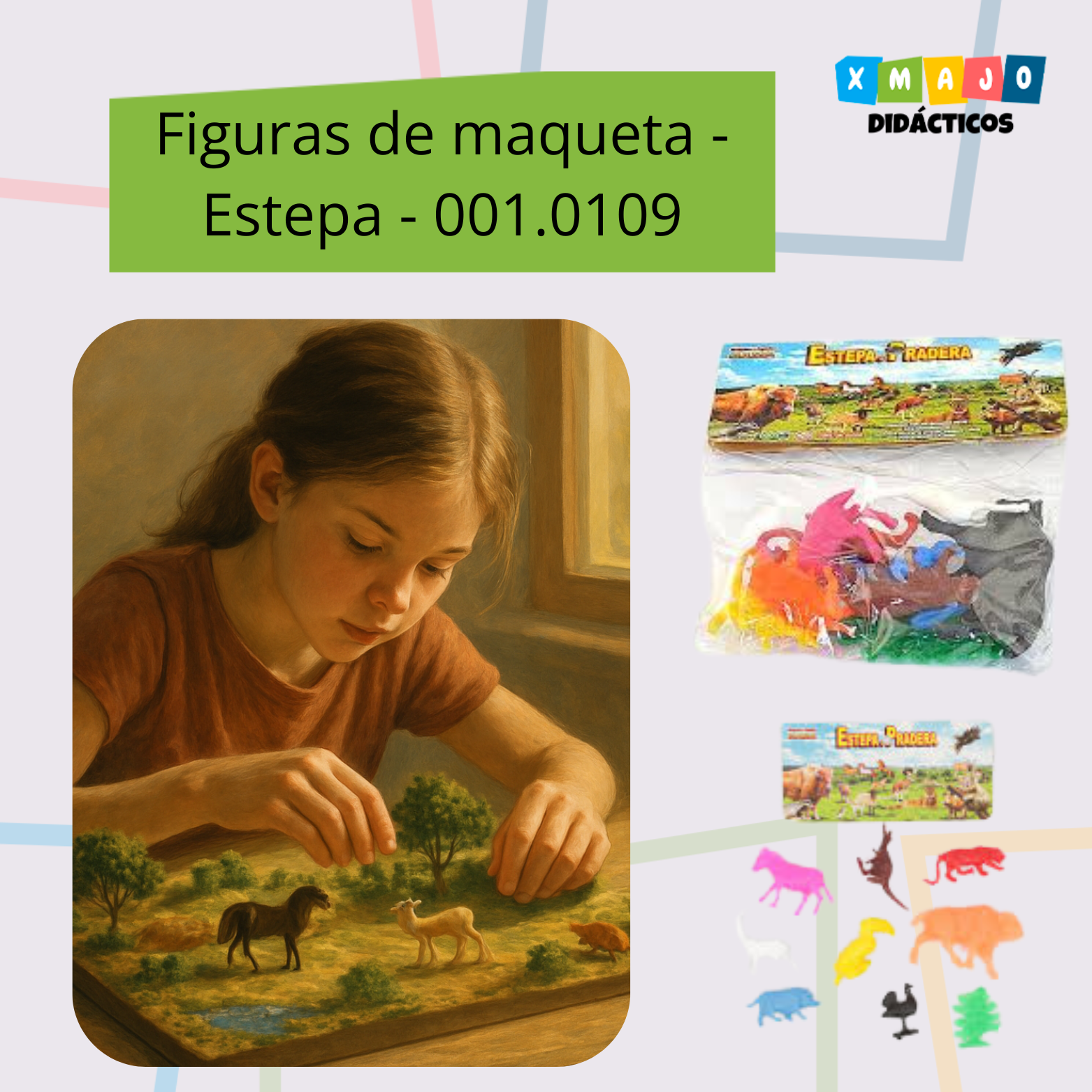 FIGURAS DE MAQUETA ESTEPA 0010109 JUEGO DIDACTICO - FIGURAS PARA MAQUETAS - ESTEPA / +3 AÑOS / 001.0109 - Image 1