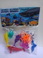 Figuras de animales marinos de plástico 001.0113 — set de maquetas coloridas para niños de 3 a 8 años