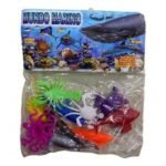 Figuras de animales marinos de plástico 001.0113 — set de maquetas coloridas para niños de 3 a 8 años