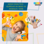 JUEGO DIDACTICO - GUIÑOLES DE DEDO 10 ANIMALES / +3 AÑOS / 0498