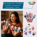 JUEGO DIDACTICO - GUIÑOLES DE DEDO LA FAMILIA 6 PERSONAJES / +3 AÑOS / E6021