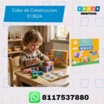 Cubo de Construcción 013624 con caja y tarjetas modelo para lógica y pensamiento espacial