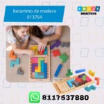 Ketamino de madera 013764 con piezas geométricas de colores para desarrollar lógica, concentración y pensamiento espacial infantil