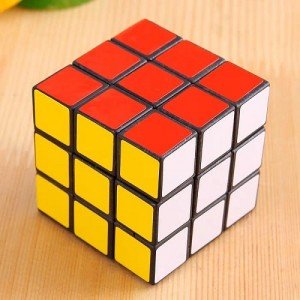 Cubo Rubik Economico 001.0124 de 3x3, rompecabezas didáctico de plástico para estimular la mente.