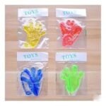 Mini Manitas Pegajosas 001.0125 en color amarillo-verde translúcido, juguete táctil sensorial para niños de 4 a 8 años