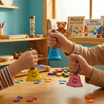 Campana musical para niños 050676 metálica con mango de plástico