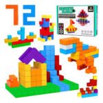 Cubos magnéticos de colores para construcción educativa modelo 911714 XMAJO.