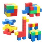 Cubos magnéticos de colores para construcción educativa modelo 911714 XMAJO.