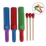 Güiro de madera 237425 instrumento musical infantil para ritmo y coordinación