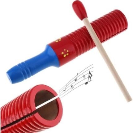 Güiro de madera 237425 instrumento musical infantil para ritmo y coordinación