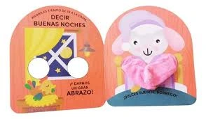Libro con guiñol para niños 524891 con títere de borrego para dos dedos