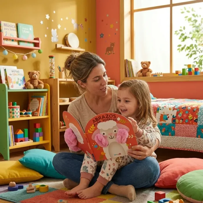 Libro con guiñol para niños 524891 con títere de borrego para dos dedos