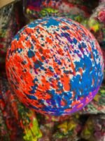 Pelota inflable multicolor de hule 22 cm para ejercicios de integración sensorial infantil
