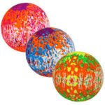 Pelota inflable multicolor de hule 22 cm para ejercicios de integración sensorial infantil