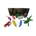 Figuras de animales de la selva en plástico multicolor set didáctico para maquetas escolares Monterrey XMAJO 001.0110