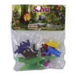 Figuras de animales de la selva en plástico multicolor set didáctico para maquetas escolares Monterrey XMAJO 001.0110