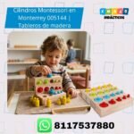 Cilindros Montessori en Monterrey 005144 con tableros de madera graduados y piezas de colores para motricidad fina