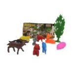 Figuras de animales del bosque 001.0115, set didáctico de plástico no tóxico para maquetas escolares, disponible en Monterrey